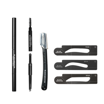三合一眉粉筆組合 黑色 Perfect Eyebrow Kit Black